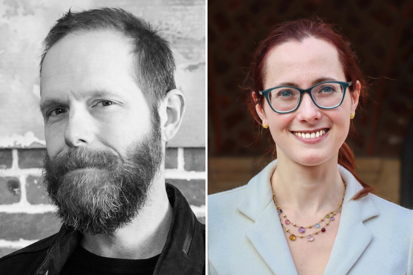 headshots of Sean Burkholder and Eva Del Soldato