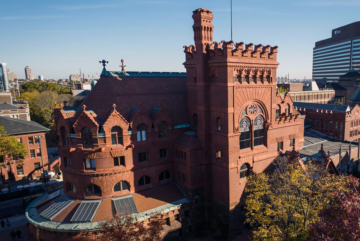 exterior of brick and terracotta building