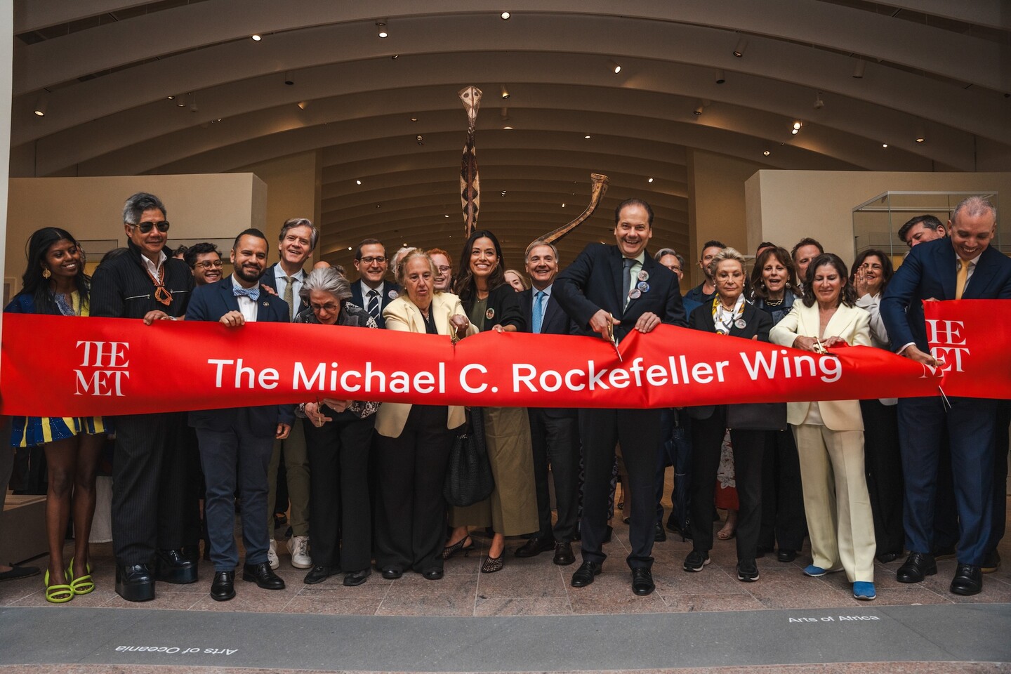 Ribbon-cutting of Michael C. Rockefeller Wing.