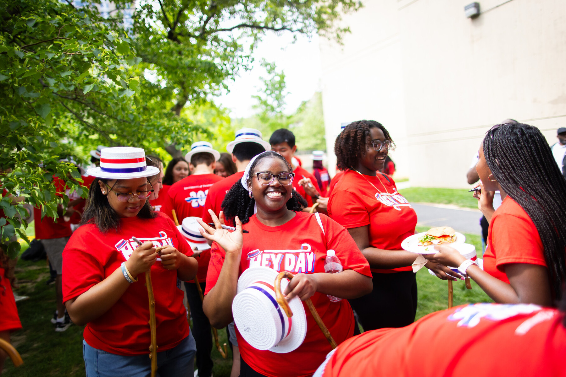 Students at Penn’s Hey Day 2025 celebration.
