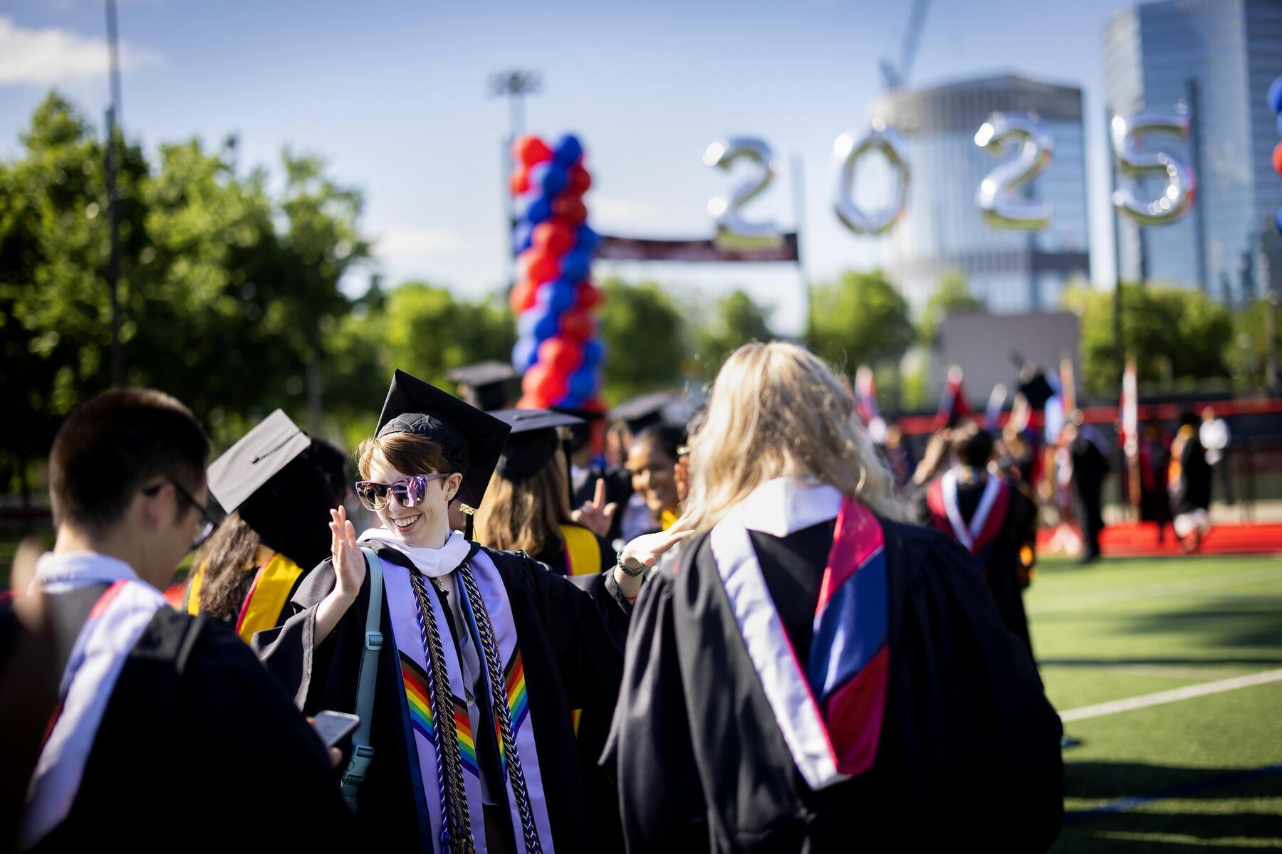 Students in procession to Penn Commencement 2025.