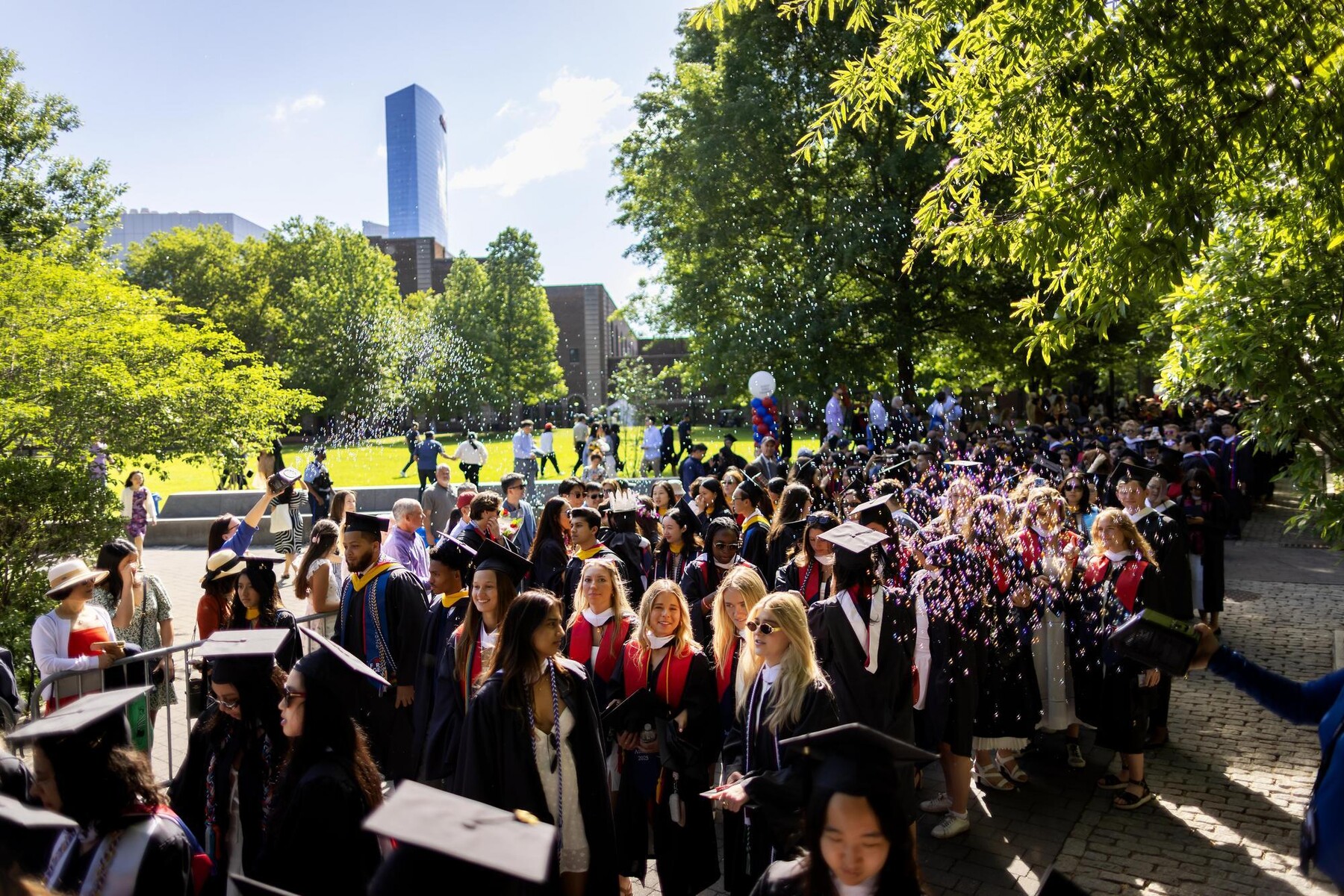 Students in procession to Penn Commencement 2025.