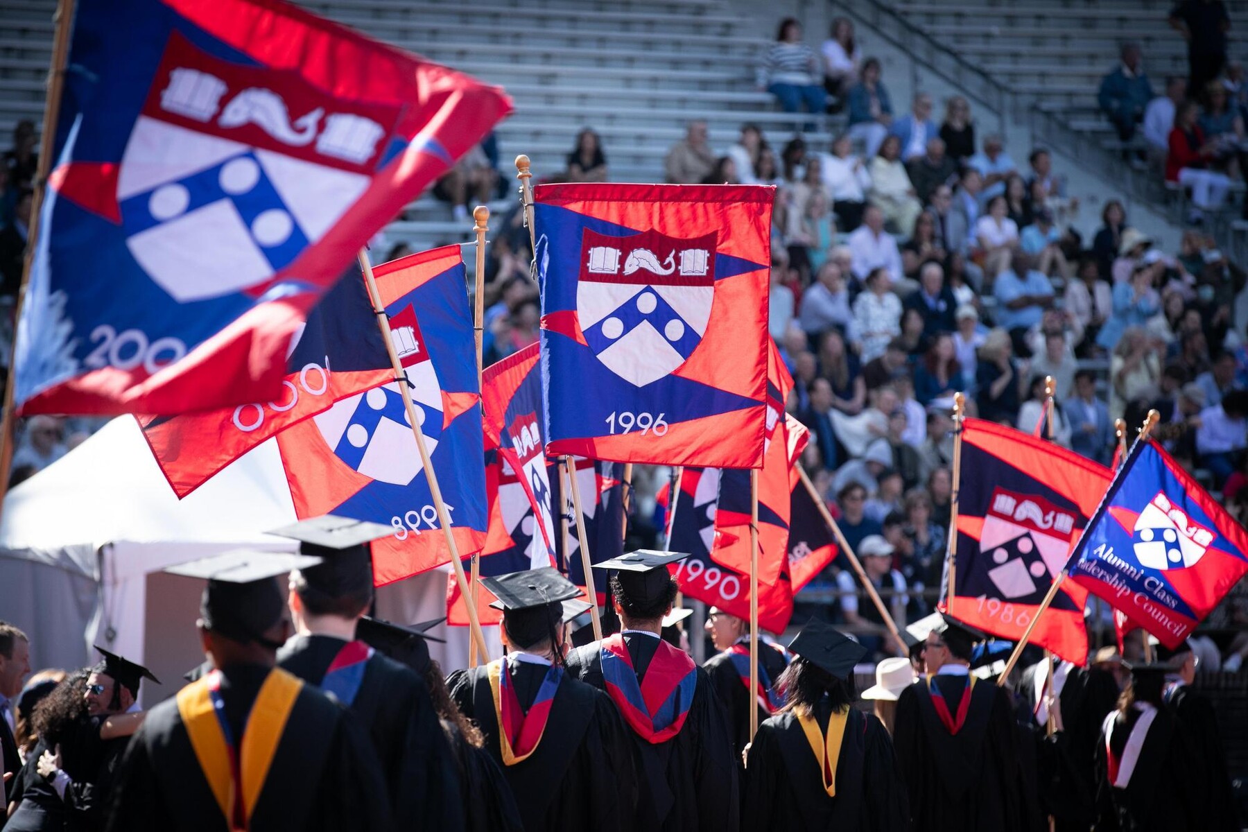 Flags at Penn’s 269th Commencement.