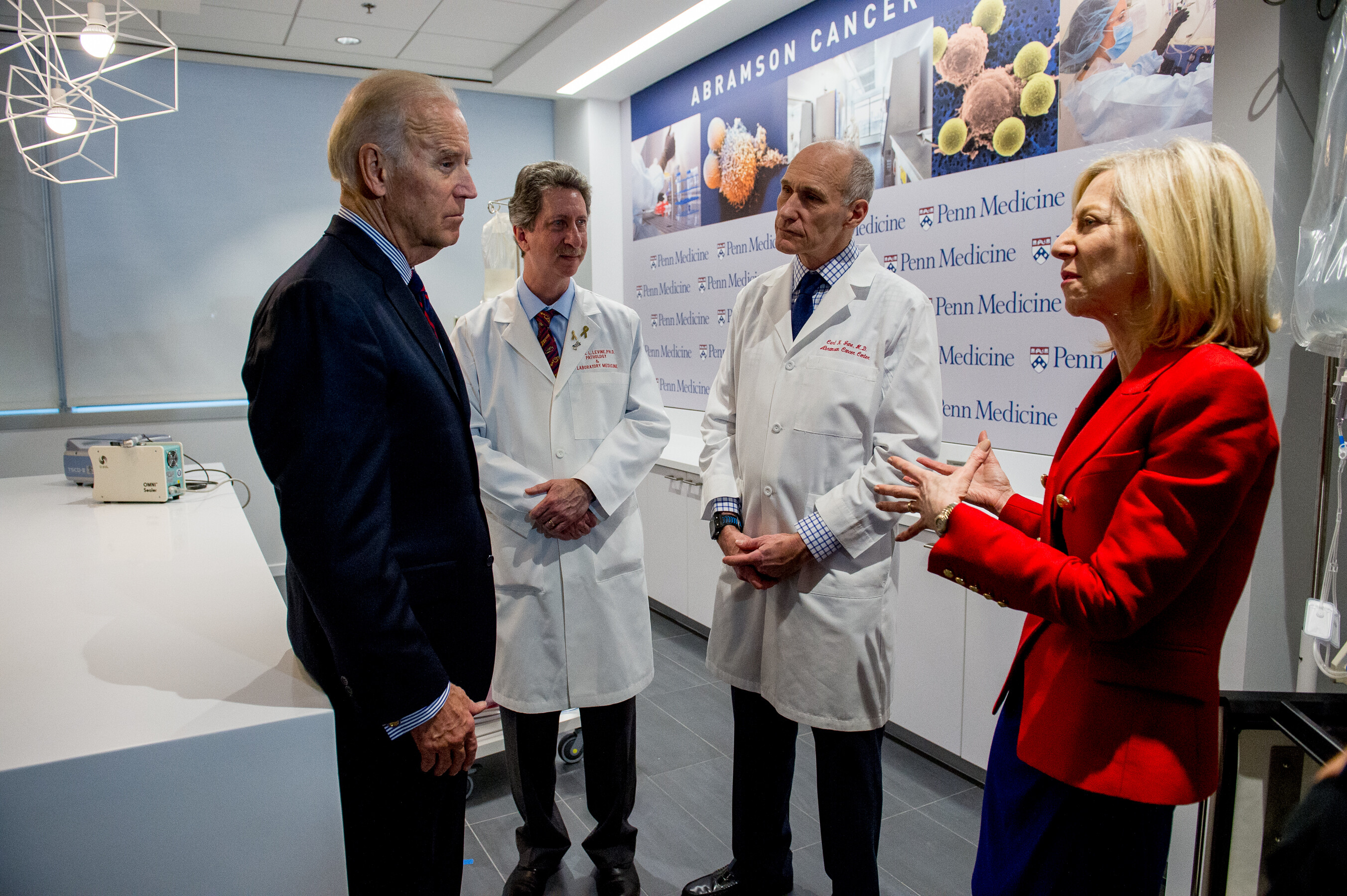 VP Biden with Penn President Amy Gutmann