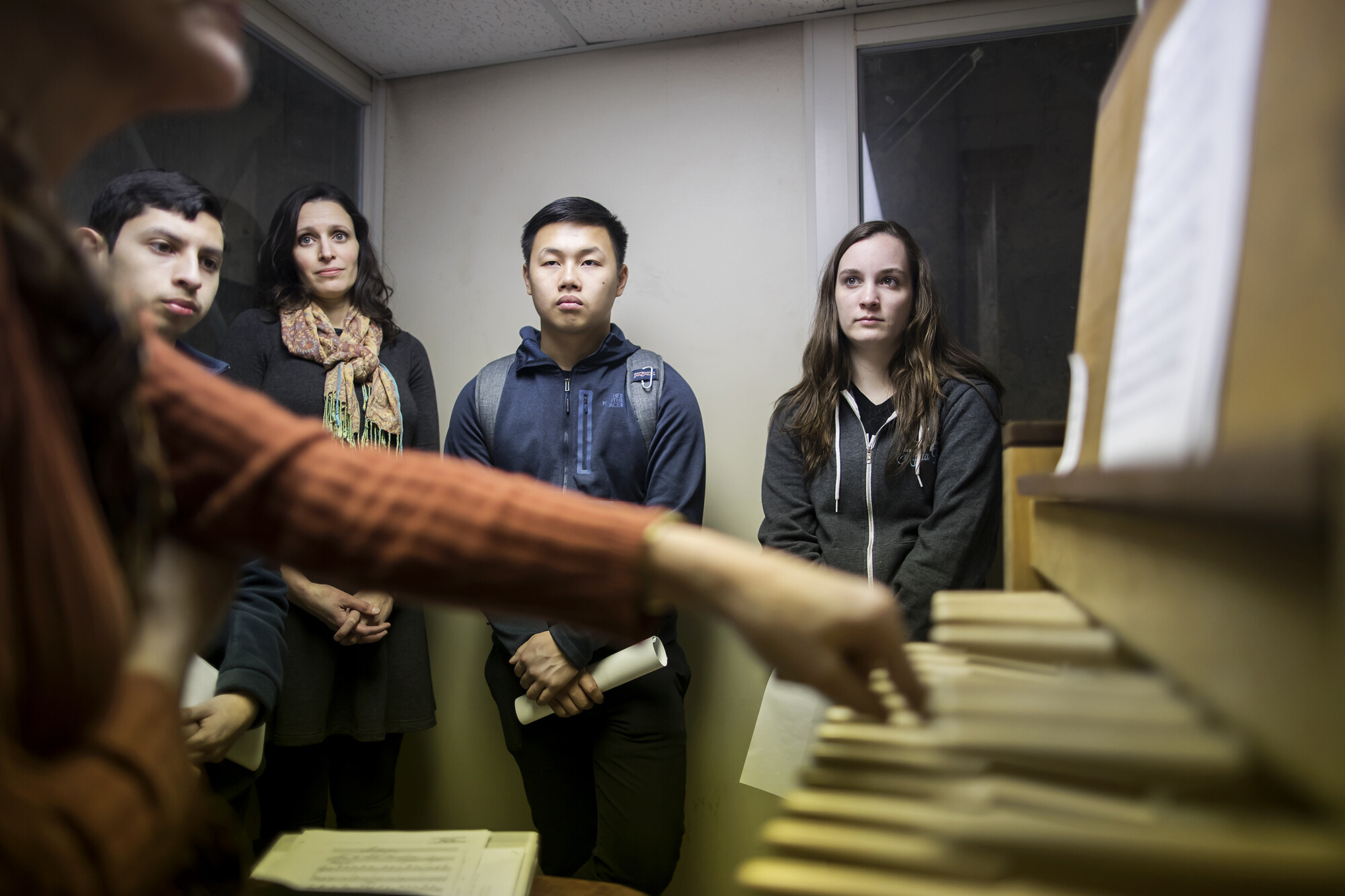 Penn Professor Mary Caldwell teaches a freshman seminar on medieval music. 