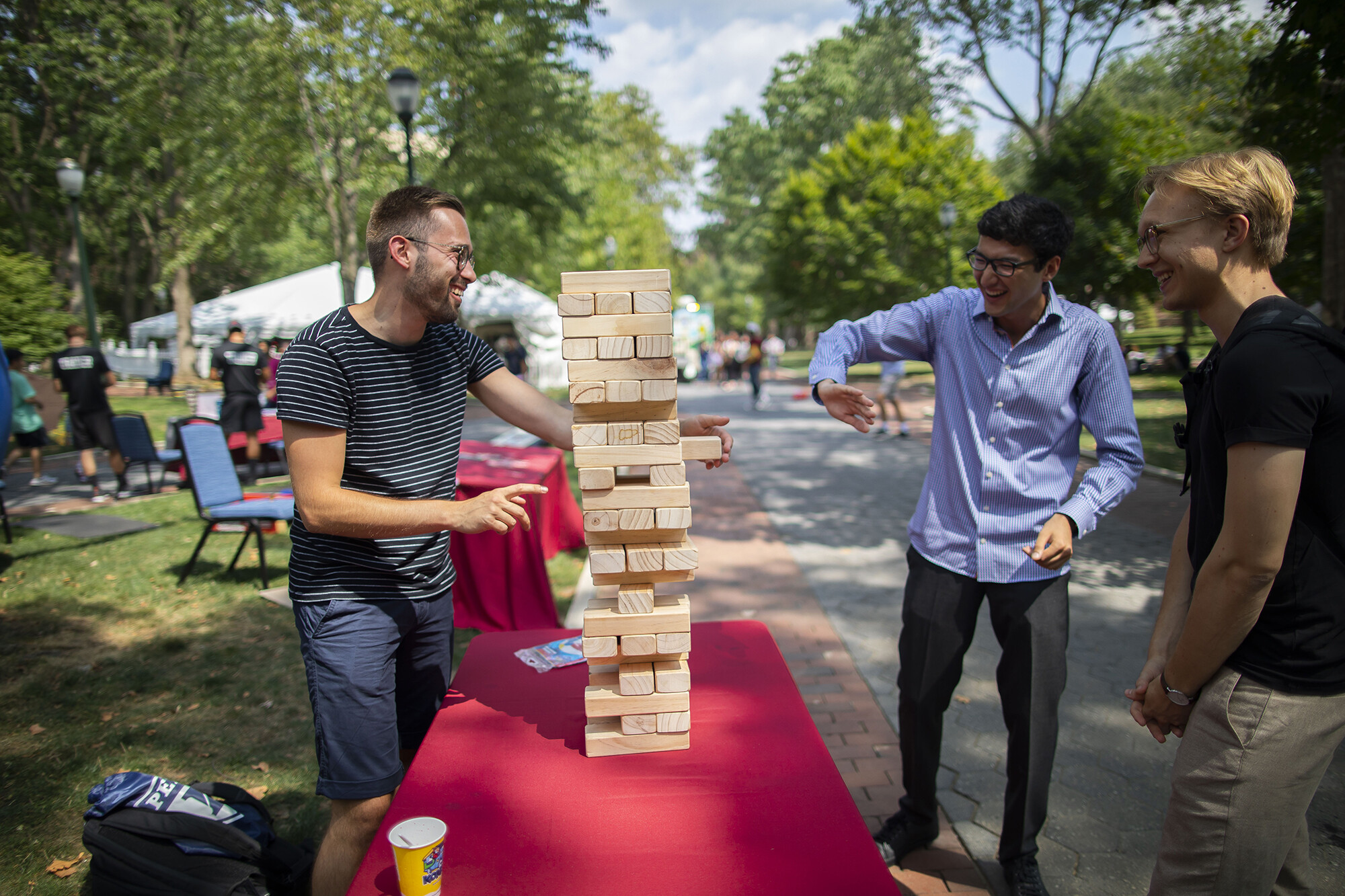Jenga on College Green