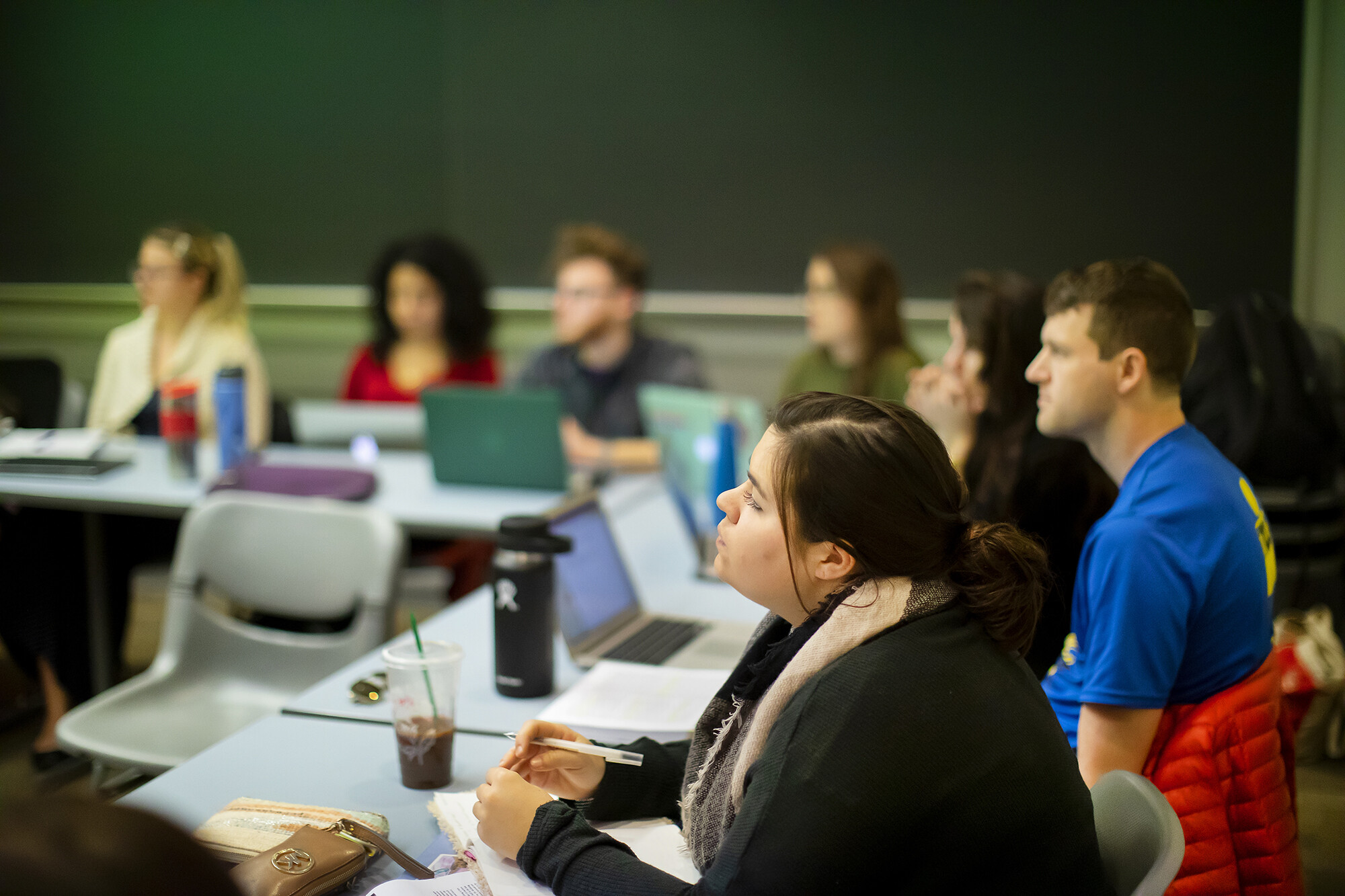 students sitting in a gse classroom
