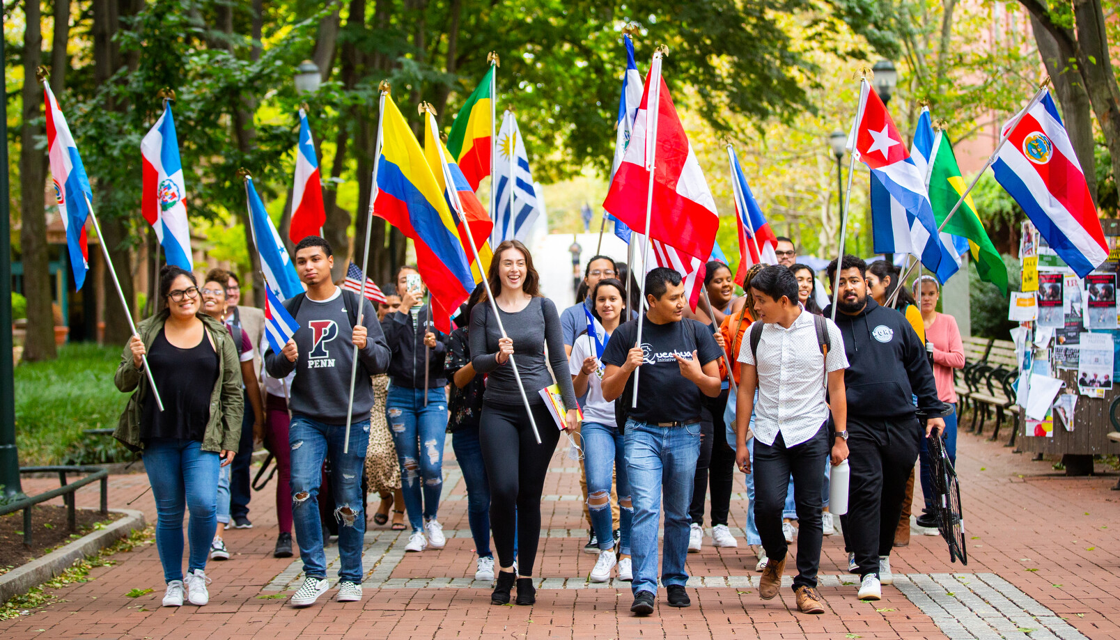 la casa latina parade down locust walk