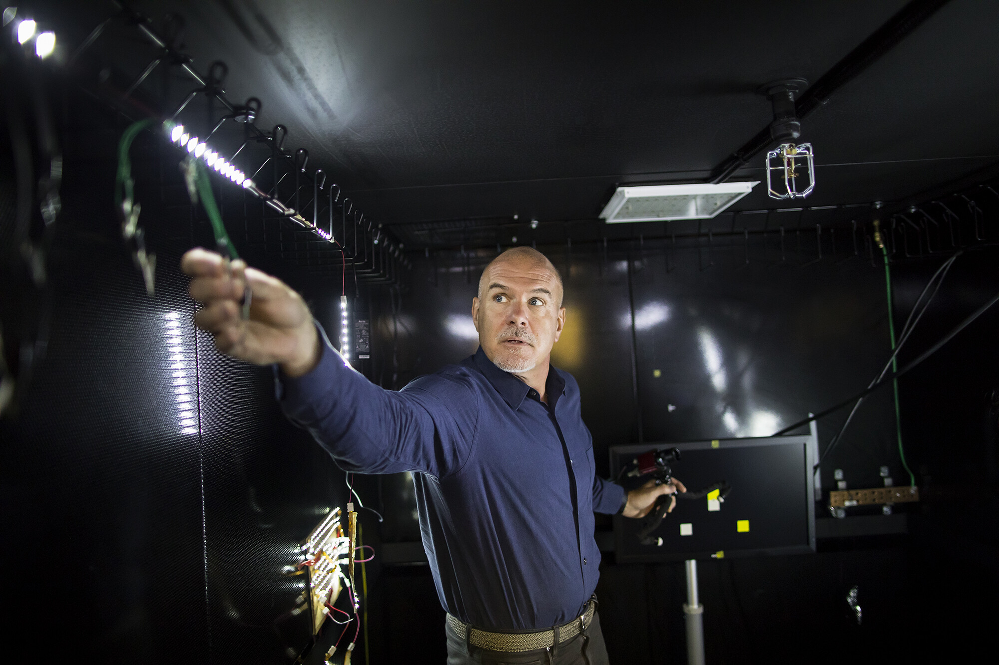 michael platt working in lab