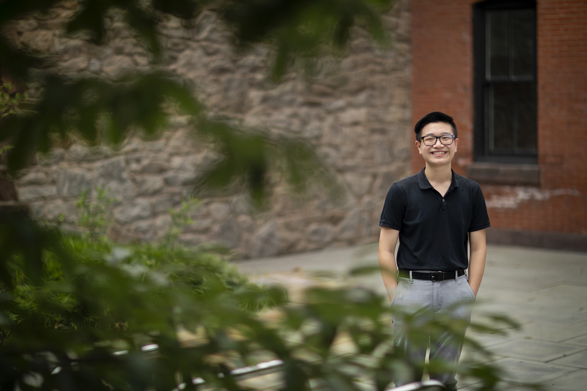 stephen chen in front of lgbt center