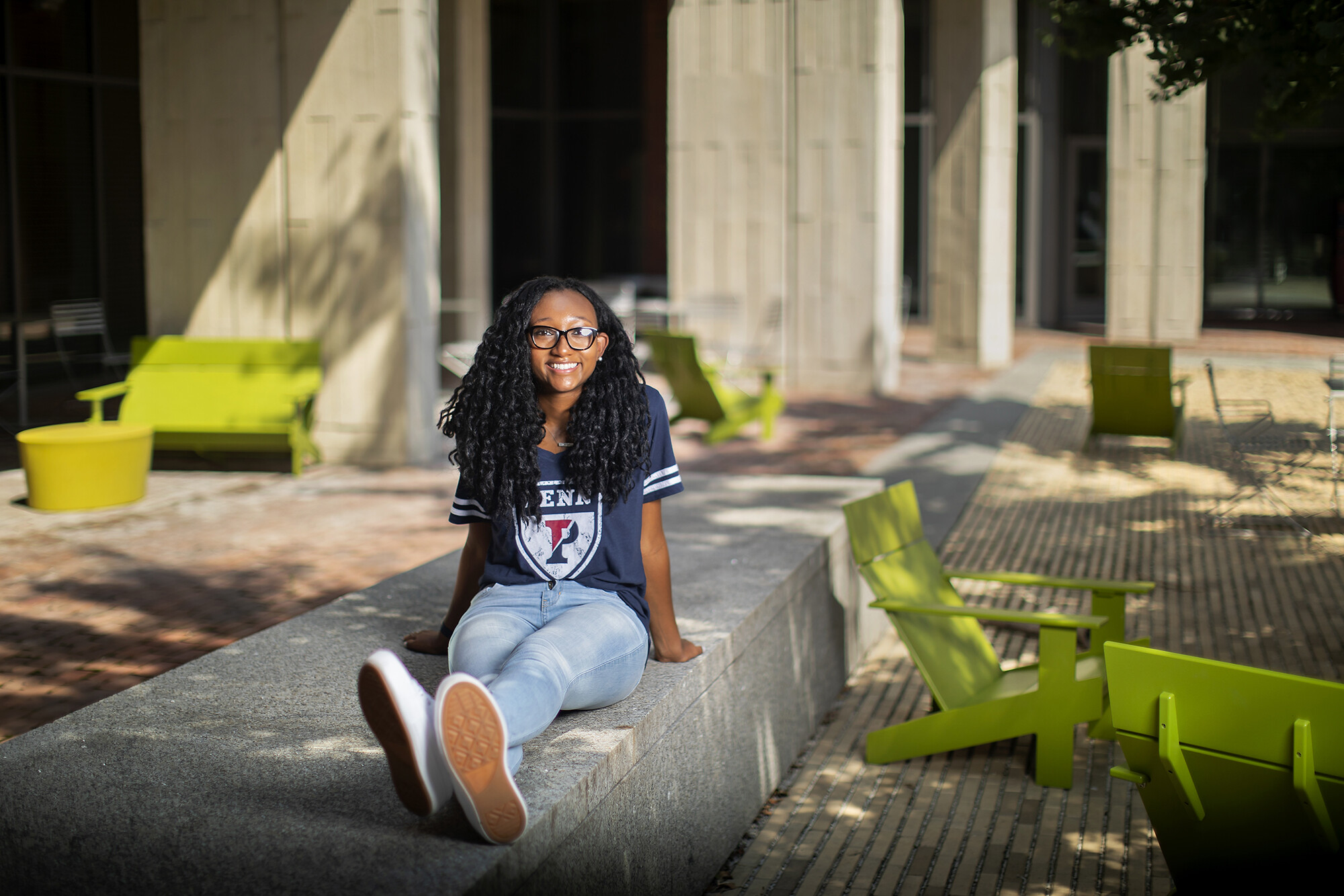 morgan back sitting at lauder college house