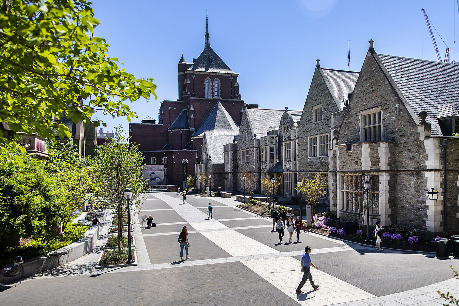 Penn Commons in spring