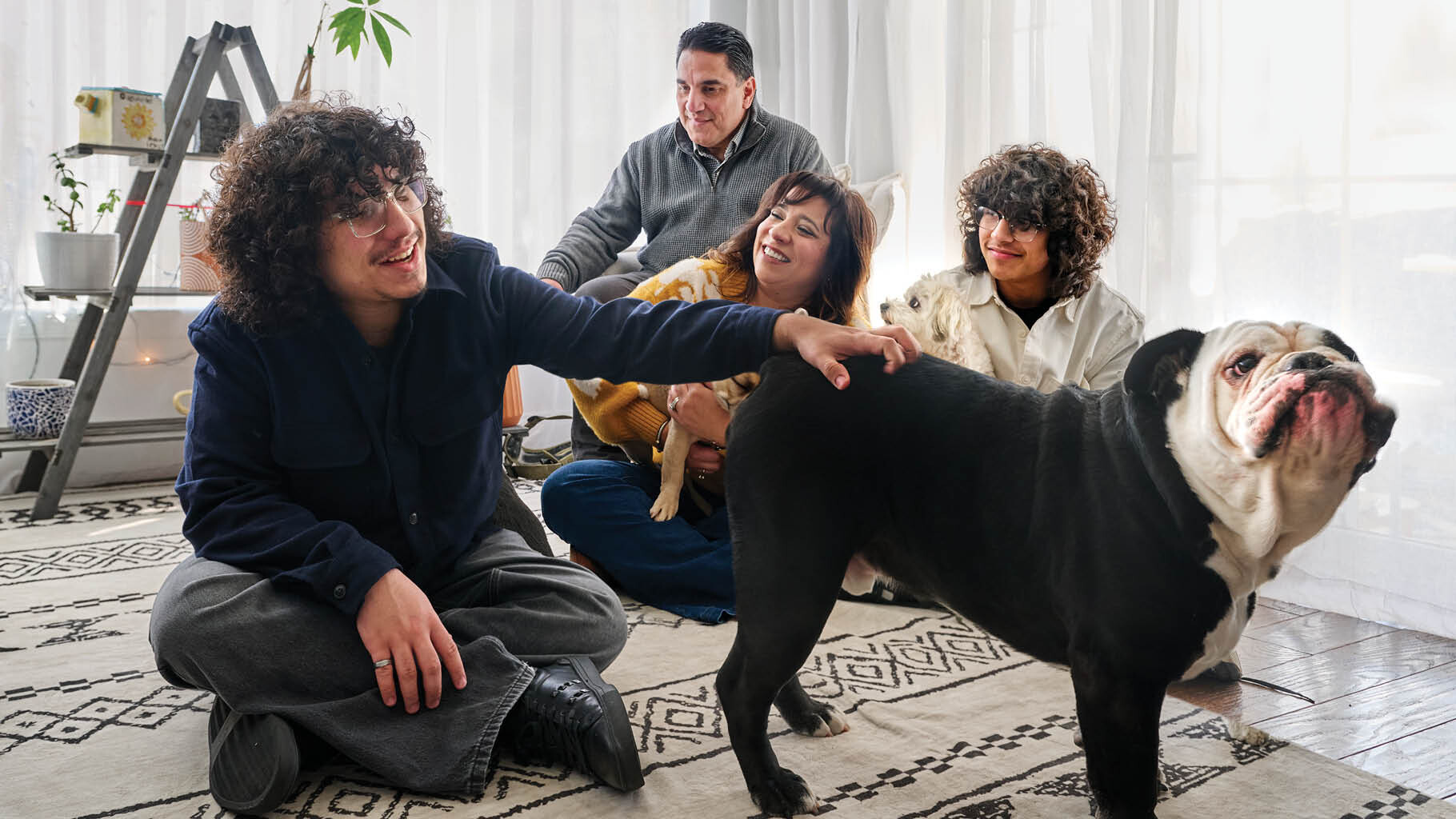 Illeana Casiano-Vazquez and her family and dog.