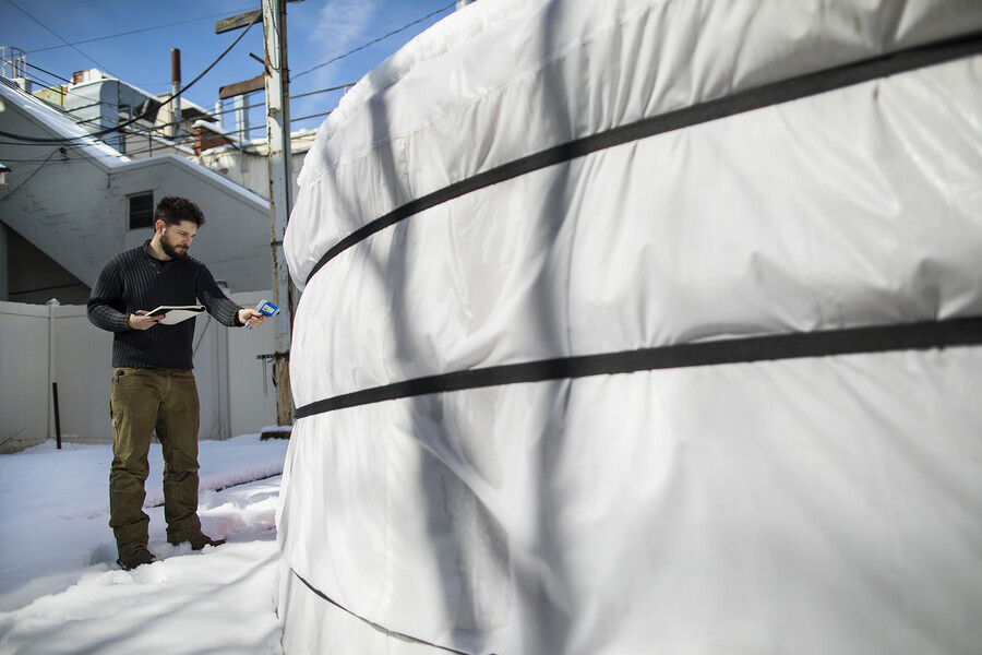 The ger in Philadelphia after a recent snowstorm.