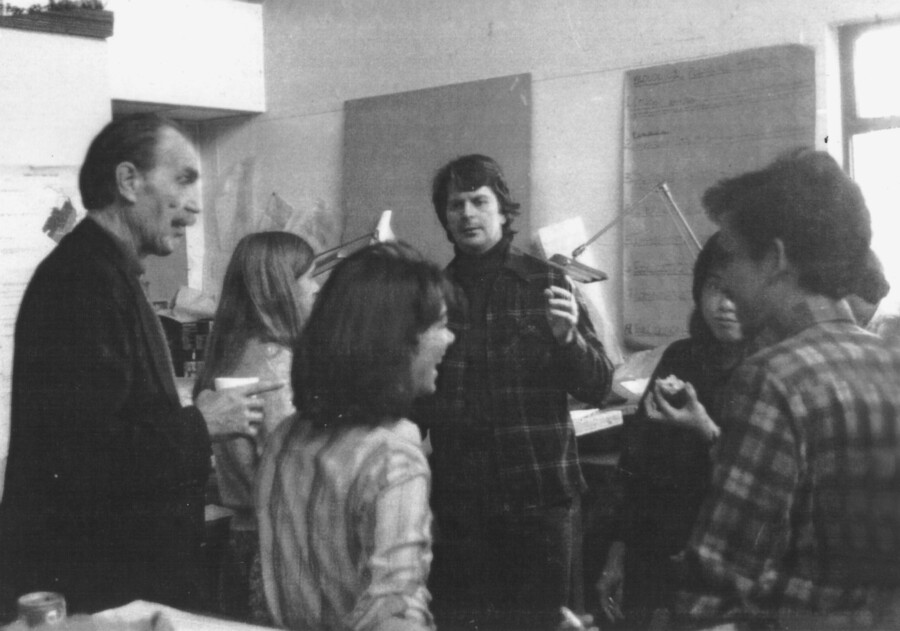 Penn Design Dean Frederick Steiner teaching at Penn in 1983