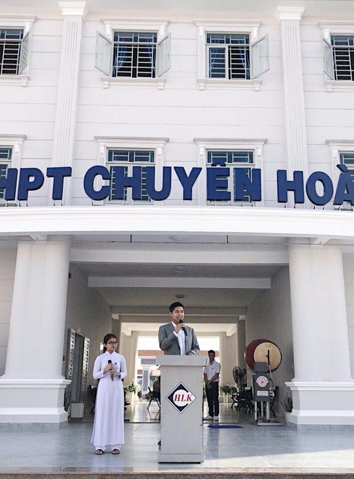 David Thai at high school in Vietnam