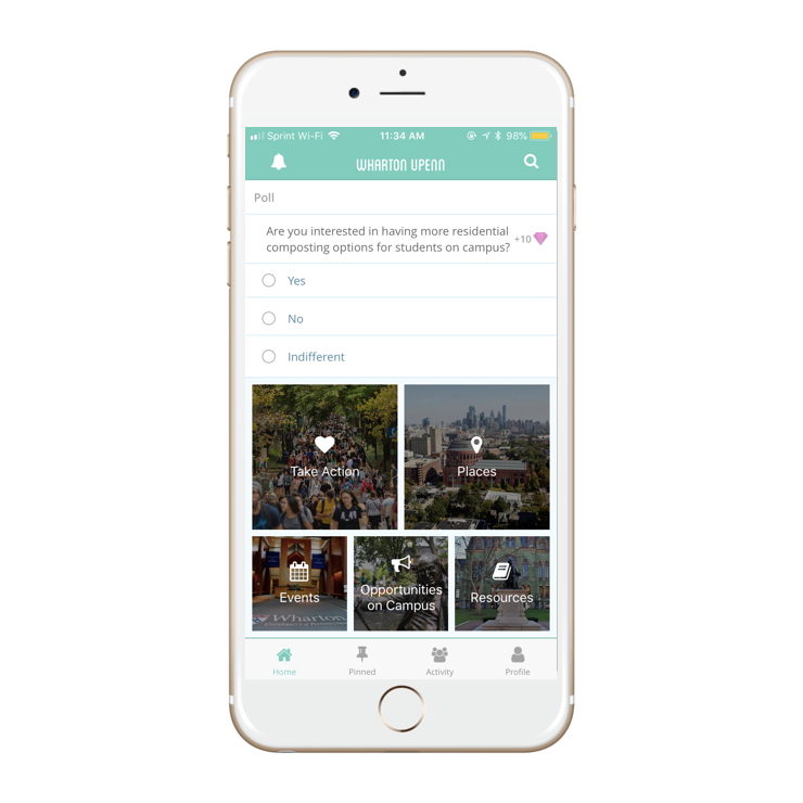 Wharton Green Tracker App