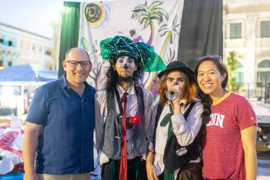street circus crew with Peter Decherney