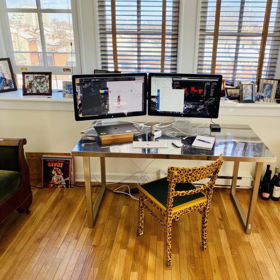 molecular biologist Boris Striepen work at home desk