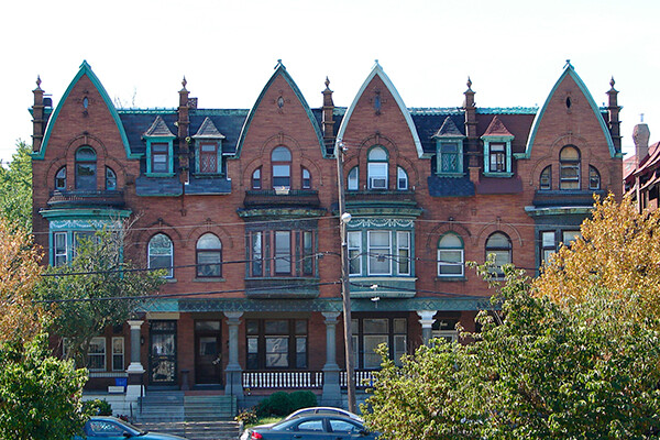 Rowhouses in Philadelphia’s Parkside neighborhood.