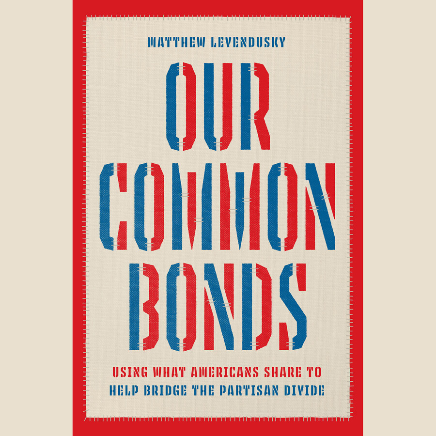 Book jacket that reads "Our Common Bonds"