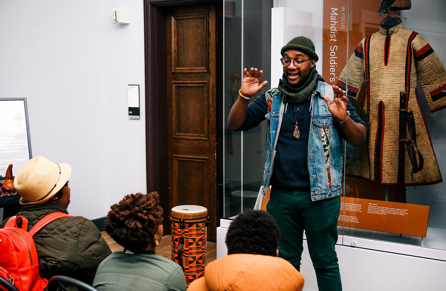Paul Best performs at Penn Museum.