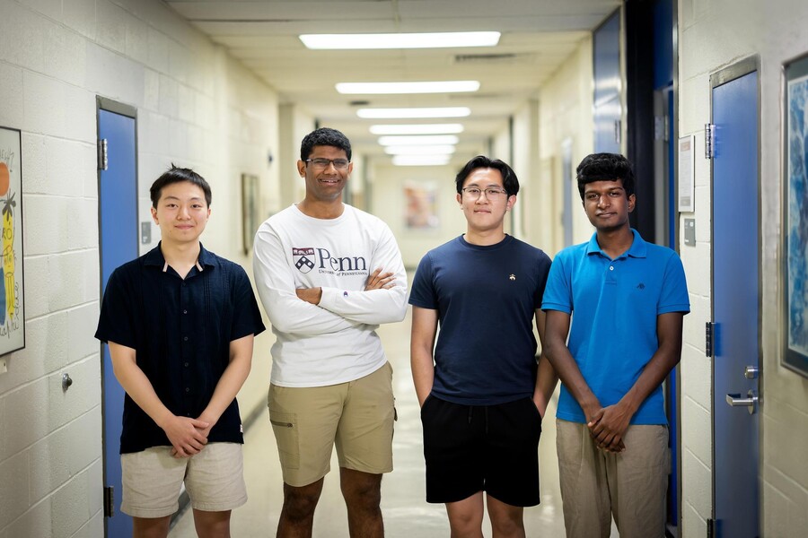 From left to right: Mason Liu; Nihar Ballamudi; Justin Duong; Chinmay Govind.