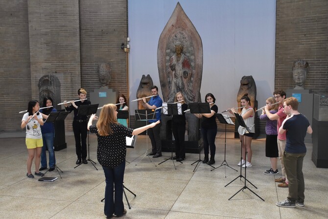Penn Flutes at Penn Museum 1