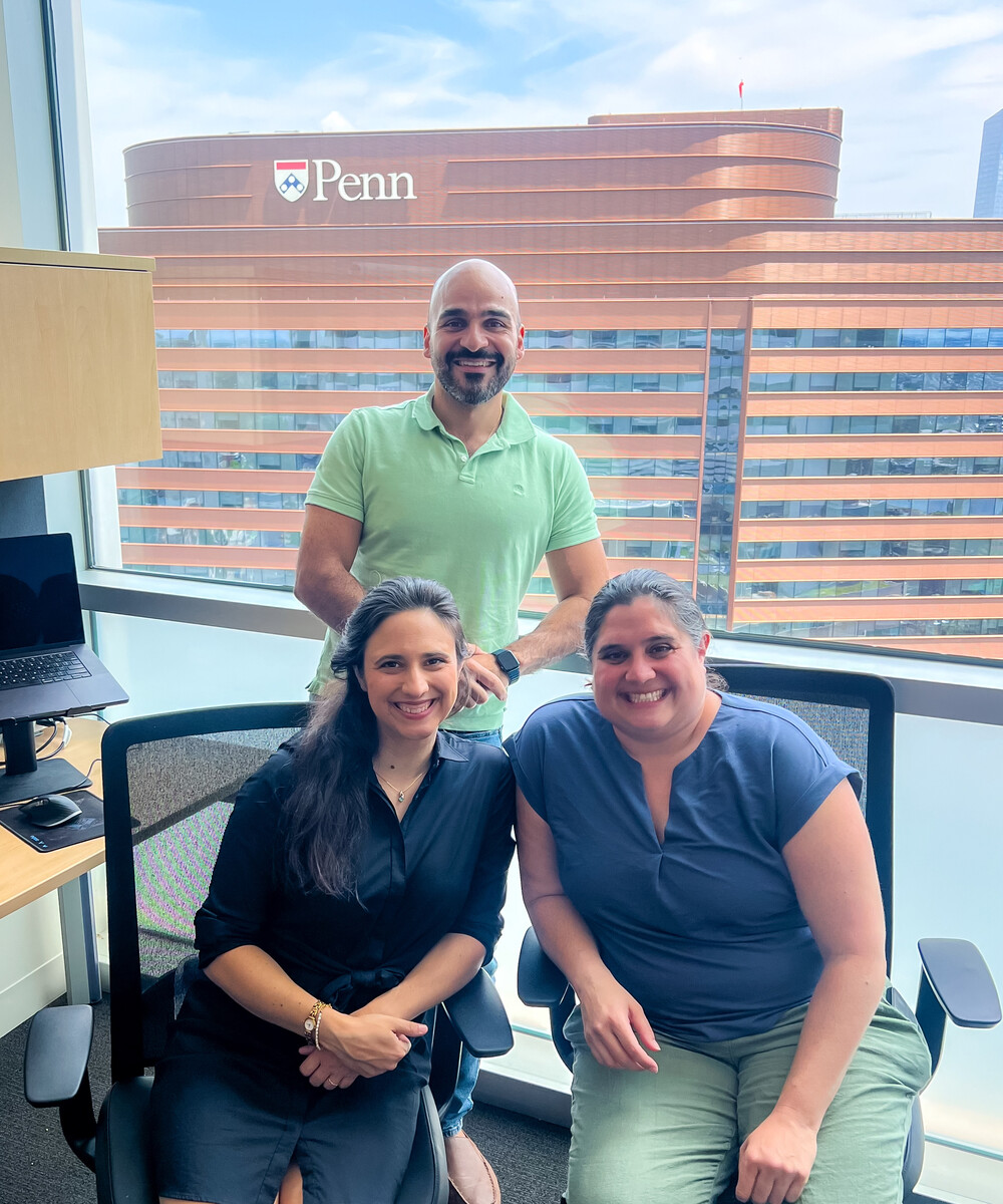 (From left): Colleen Kripke, Theodore G. Drivas, and Jess Gold.
