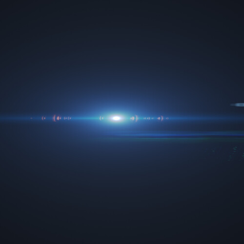 Ball of light in center of darkness