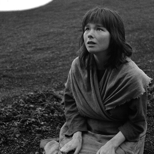 Woman on ground looking up