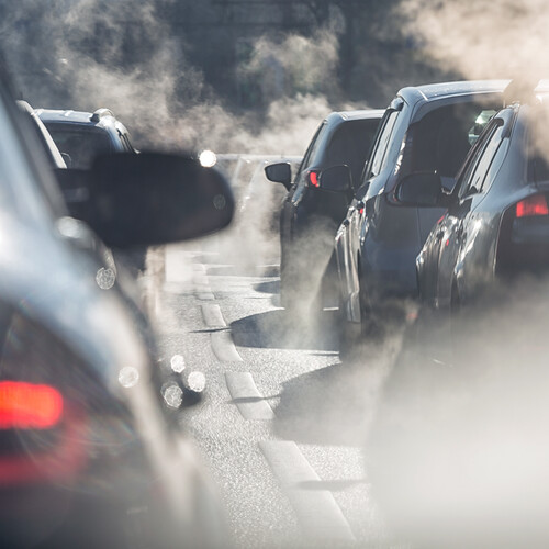Traffic with emission gas