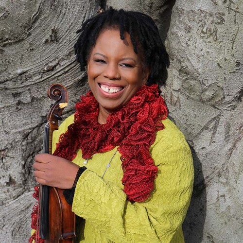 Regina Carter with violin