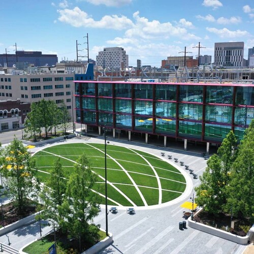 Bird view of Drexel Square.