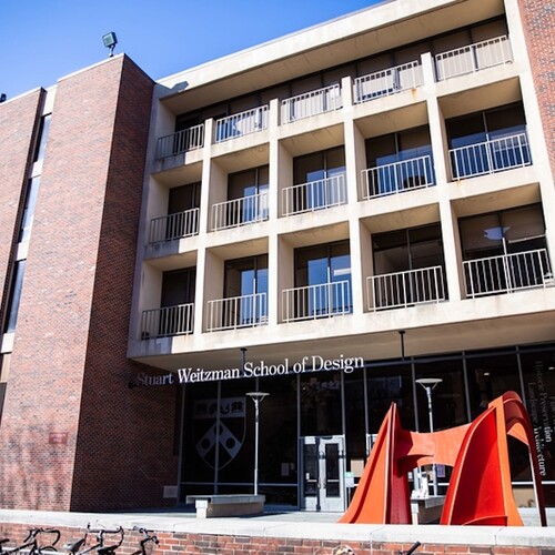 Weitzman School of Design entrance.
