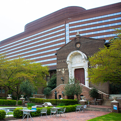 Exterior of Penn Museum. 