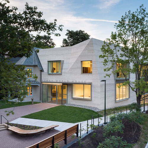 Exterior of the Perry World House.