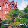 Exterior of Arthur Ross Gallery. 