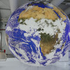 The American continent is seen on a revolving globe