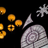 windows in stairwell of fisher fine arts