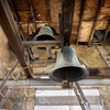 A church bell at St. Mary’s Church.