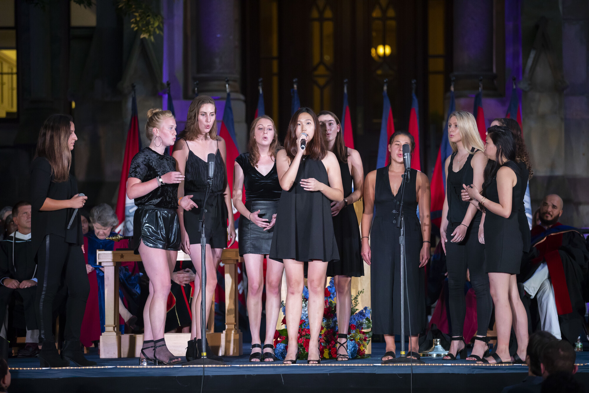 Quaker Notes perform at the ceremony