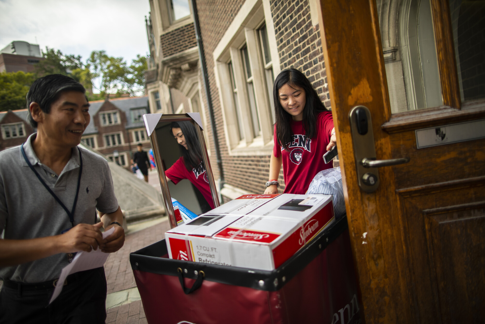 amy zhou moves in to the quad