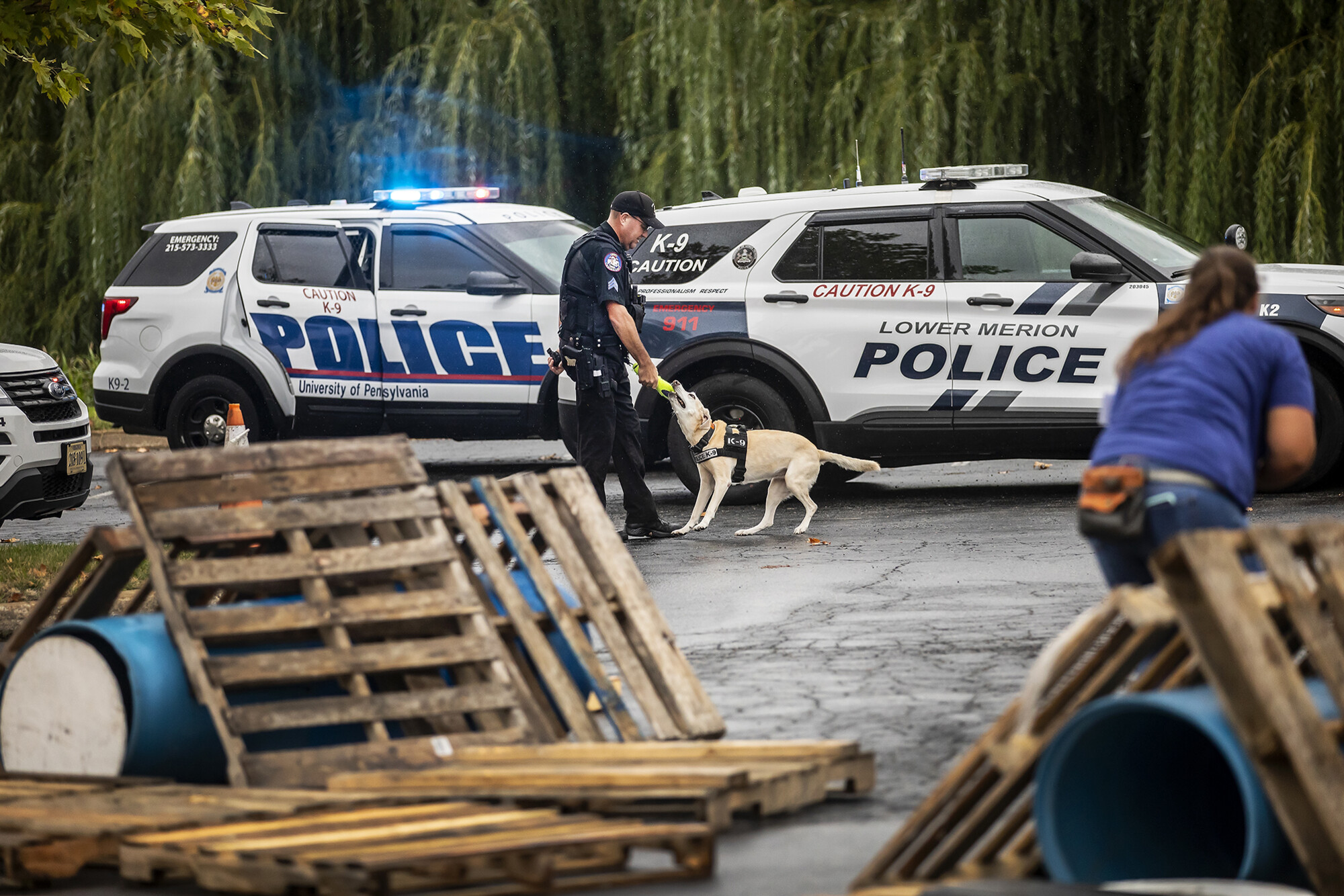 police demo at penn working dog center event