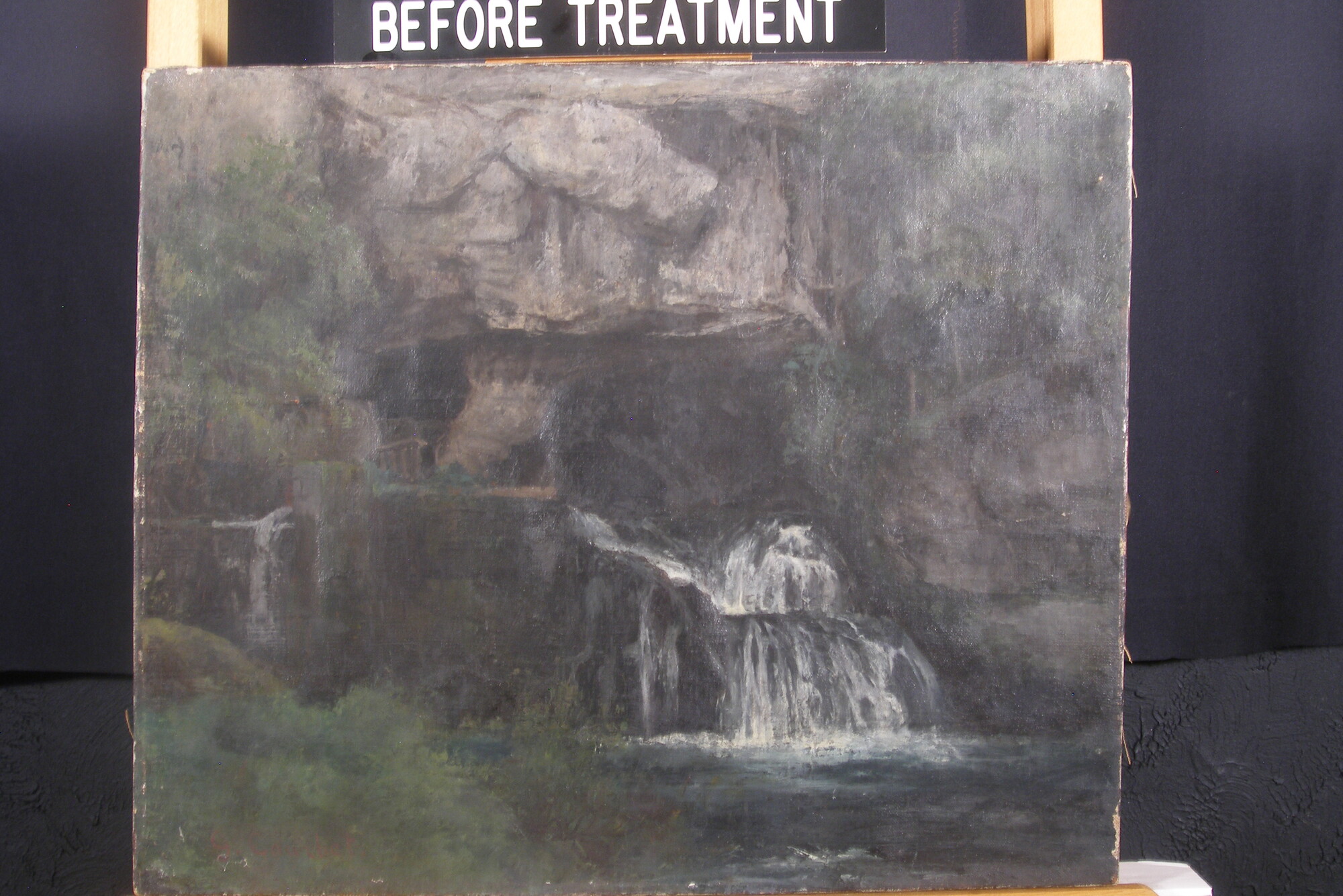 courbet before treatment
