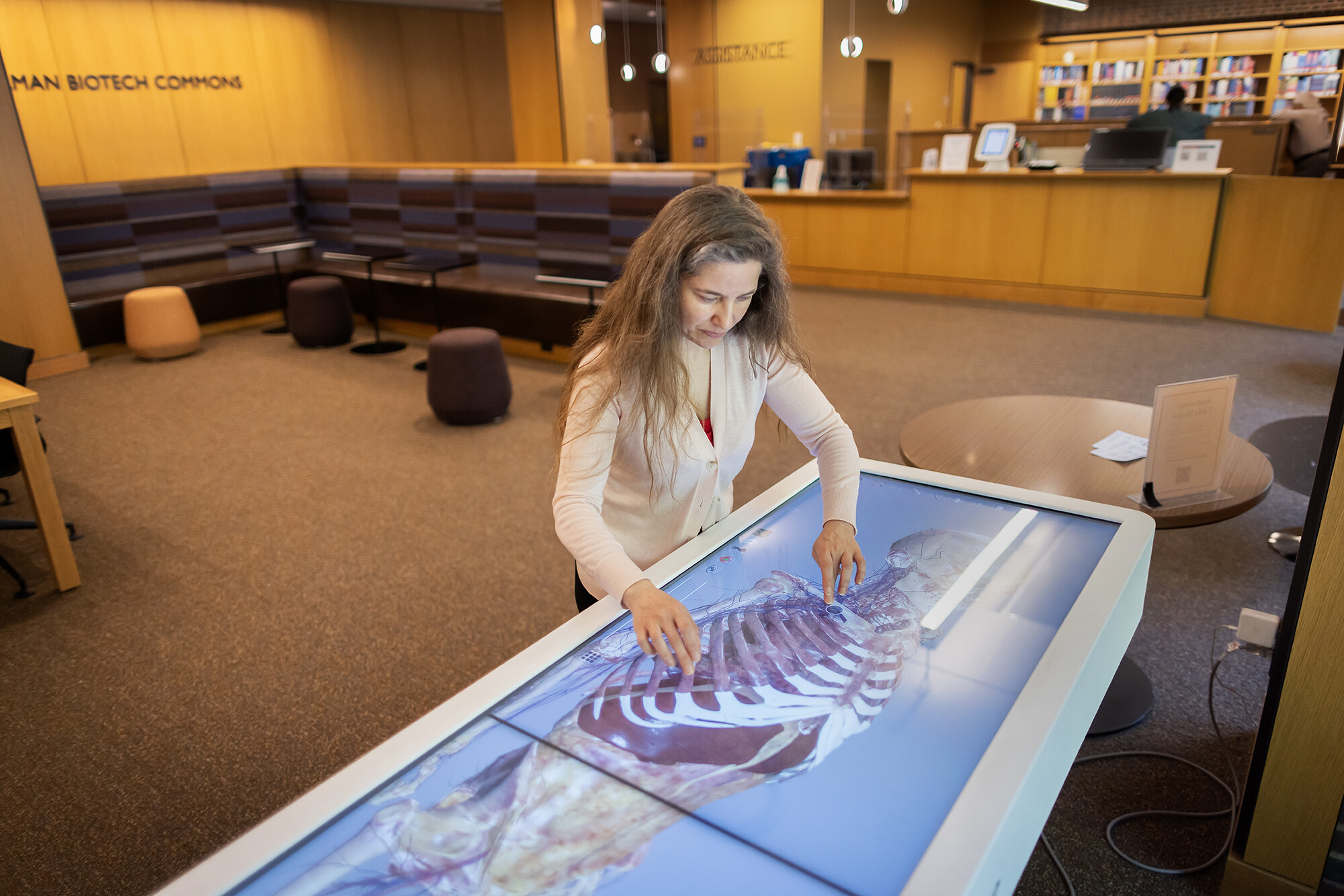 anatomage table at the holman biotech commons