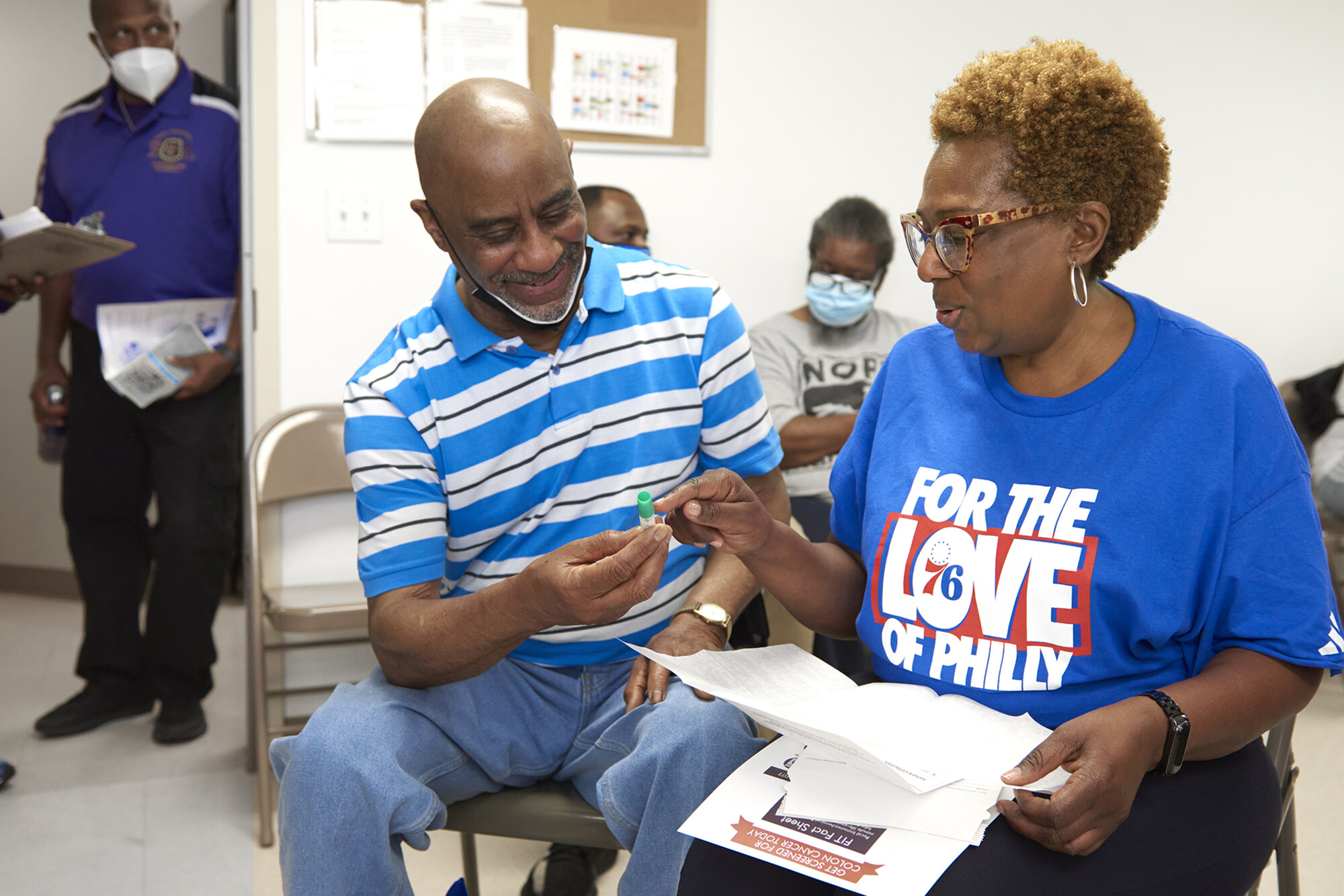 west philadelphia patients during colorectal cancer screening