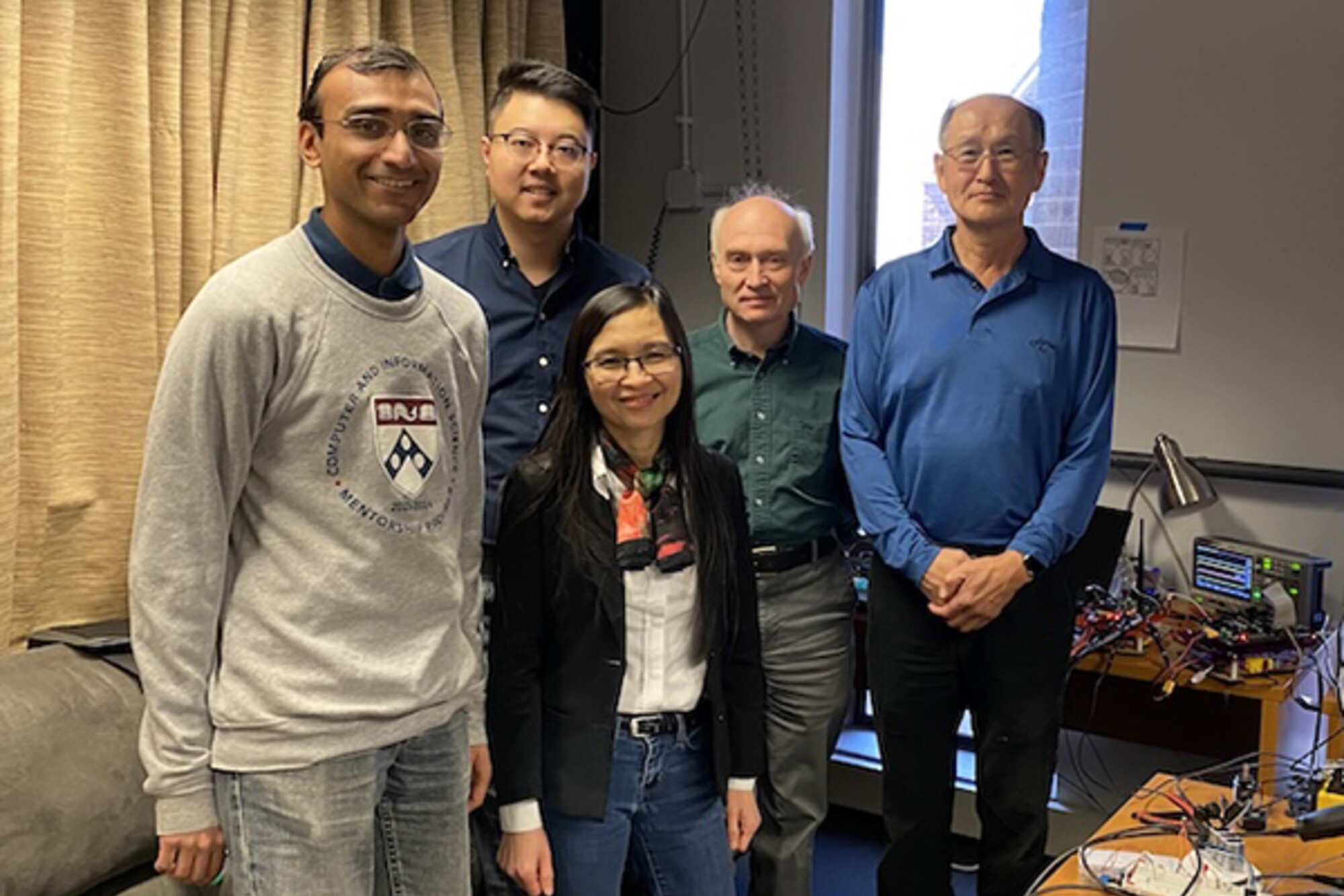 From left: Neeraj Gandhi; Mingmin Zhao; Linh Thi Xuan Phan; Oleg Sokolsky, Research Professor in CIS; and Insup Lee.