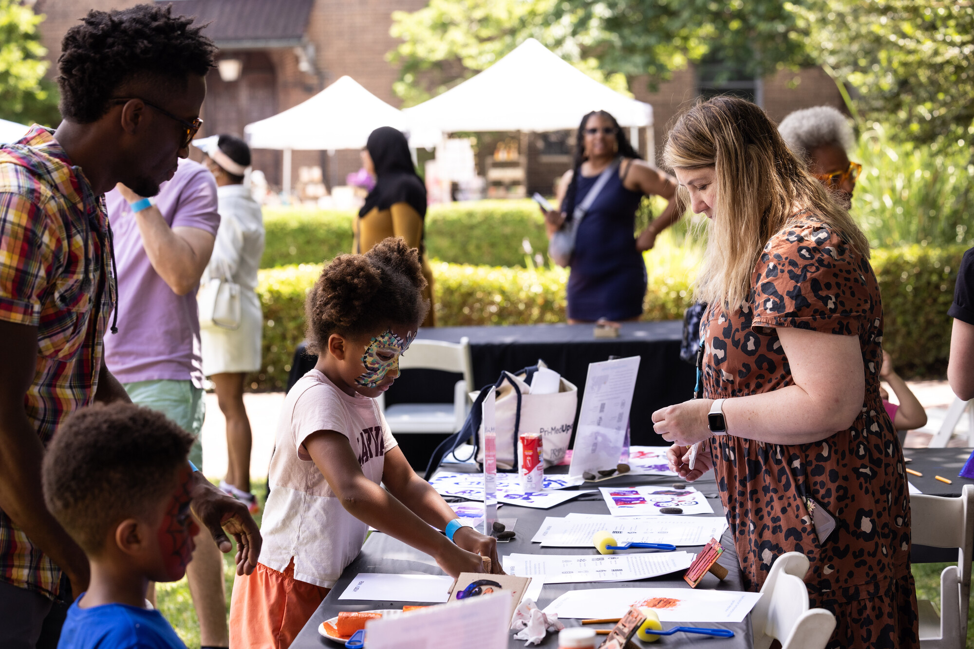 kid activities at juneteenth celebration at the penn museum