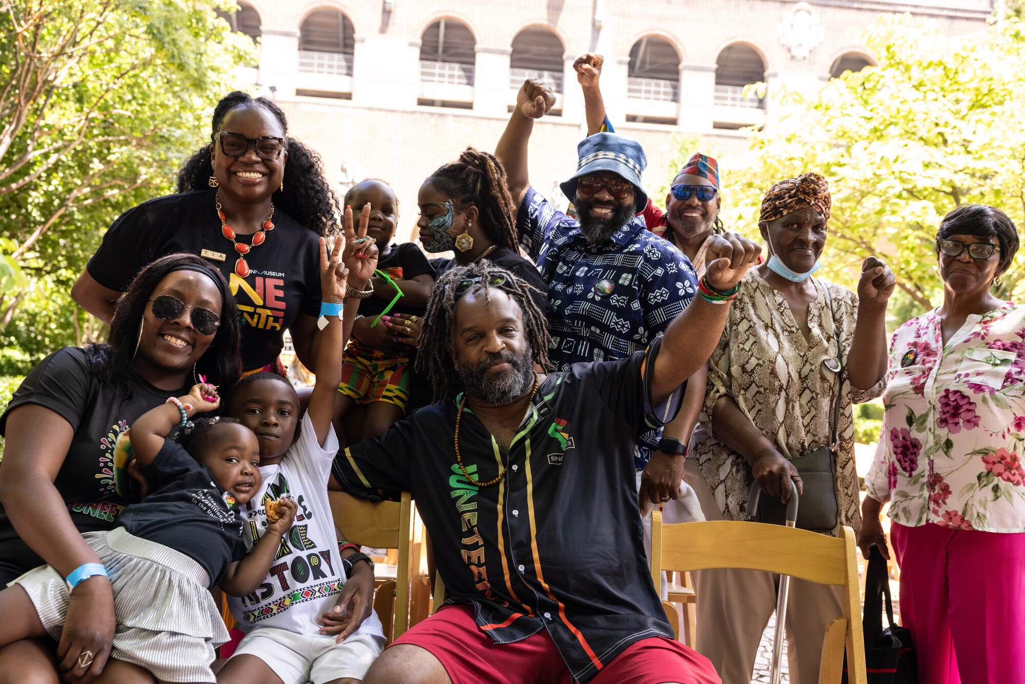 families celebrate at the penn museum